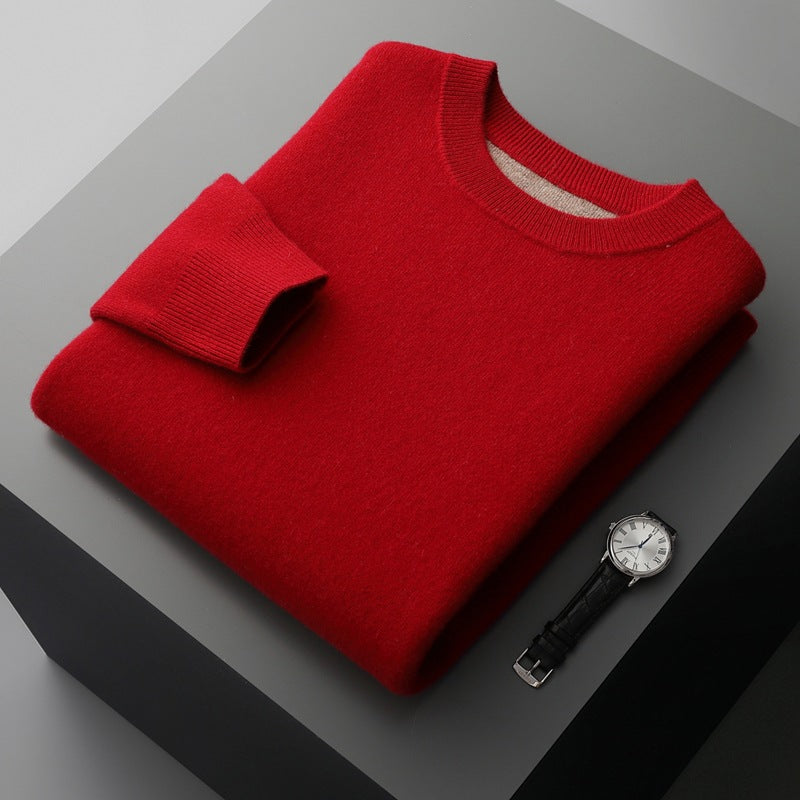Thickened Wool Round Neck Loose Casual Sweater