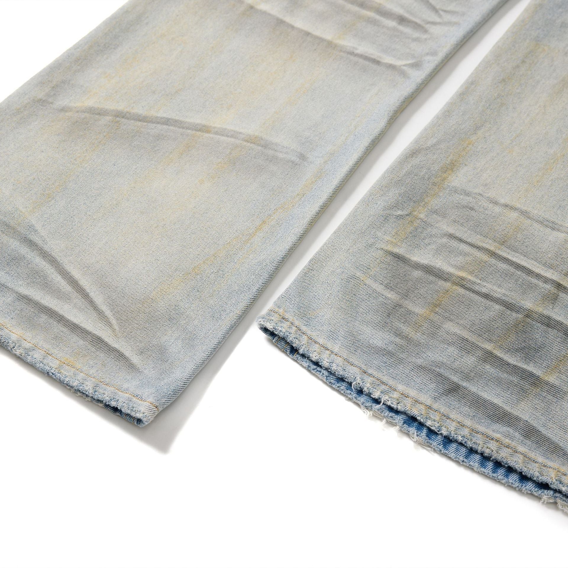American High Street Waste Soil Wind Splash Ink Worn Jeans
