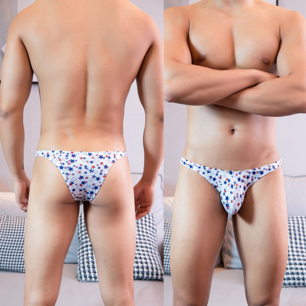 Personality Star Low-waisted Bikini Half Pack Hip Men's Panties