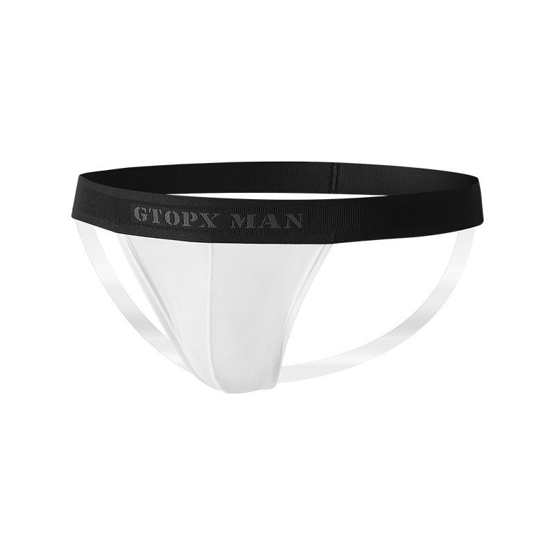 Transparent Belt Men's Sexy Ice Silk Back Empty