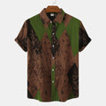 Men's Casual Short Sleeve Floral Shirt