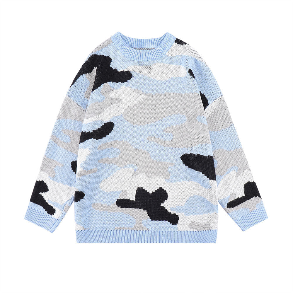 European And American Tide Brand Loose Long-sleeved Pullover Sweater