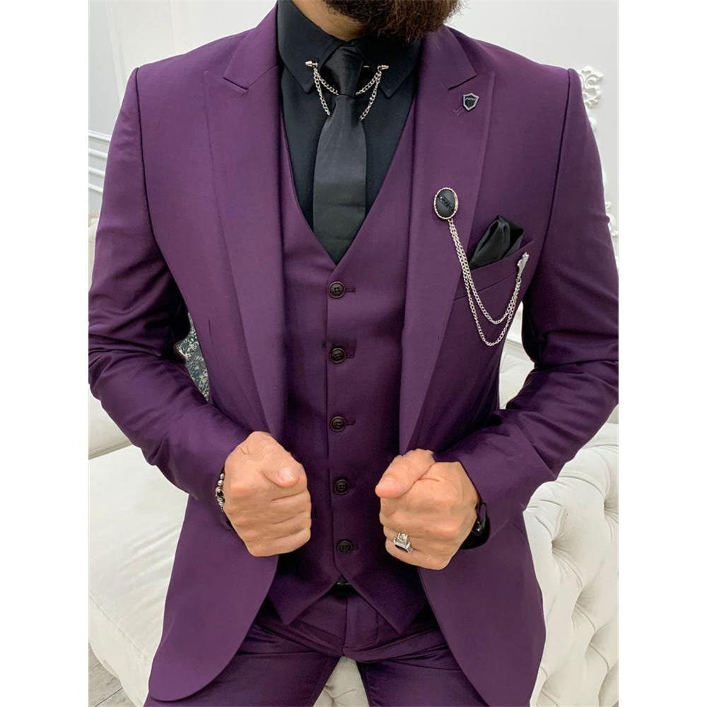 Men's Three-piece Suit Host Banquet Men