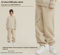 Solid Color Casual Velvet Sweatpants Men's Ankle Banded Pants