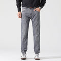 Classic Light Luxury Fit Slimming Retro Jeans Gray