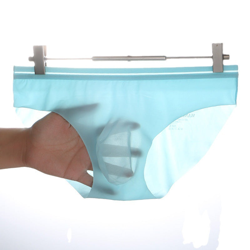 Men's Seamless 3D Molded Ice Silk Briefs