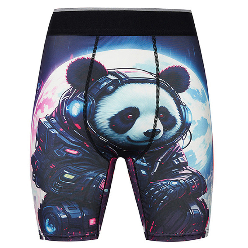 European And American Outdoor Swim Trunks Printed Boxer Shorts