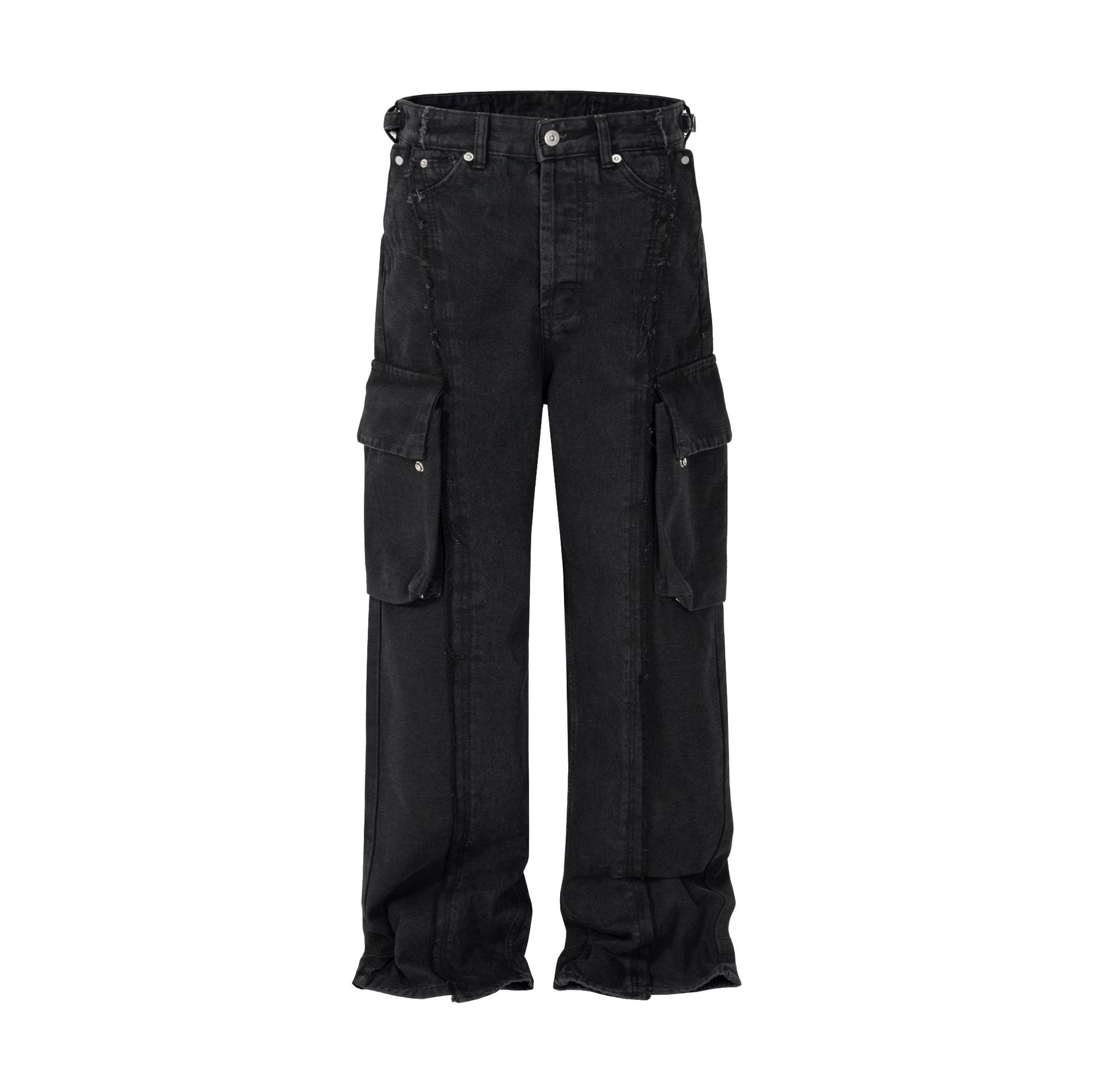 High Street American Stitching Cargo Jeans Loose