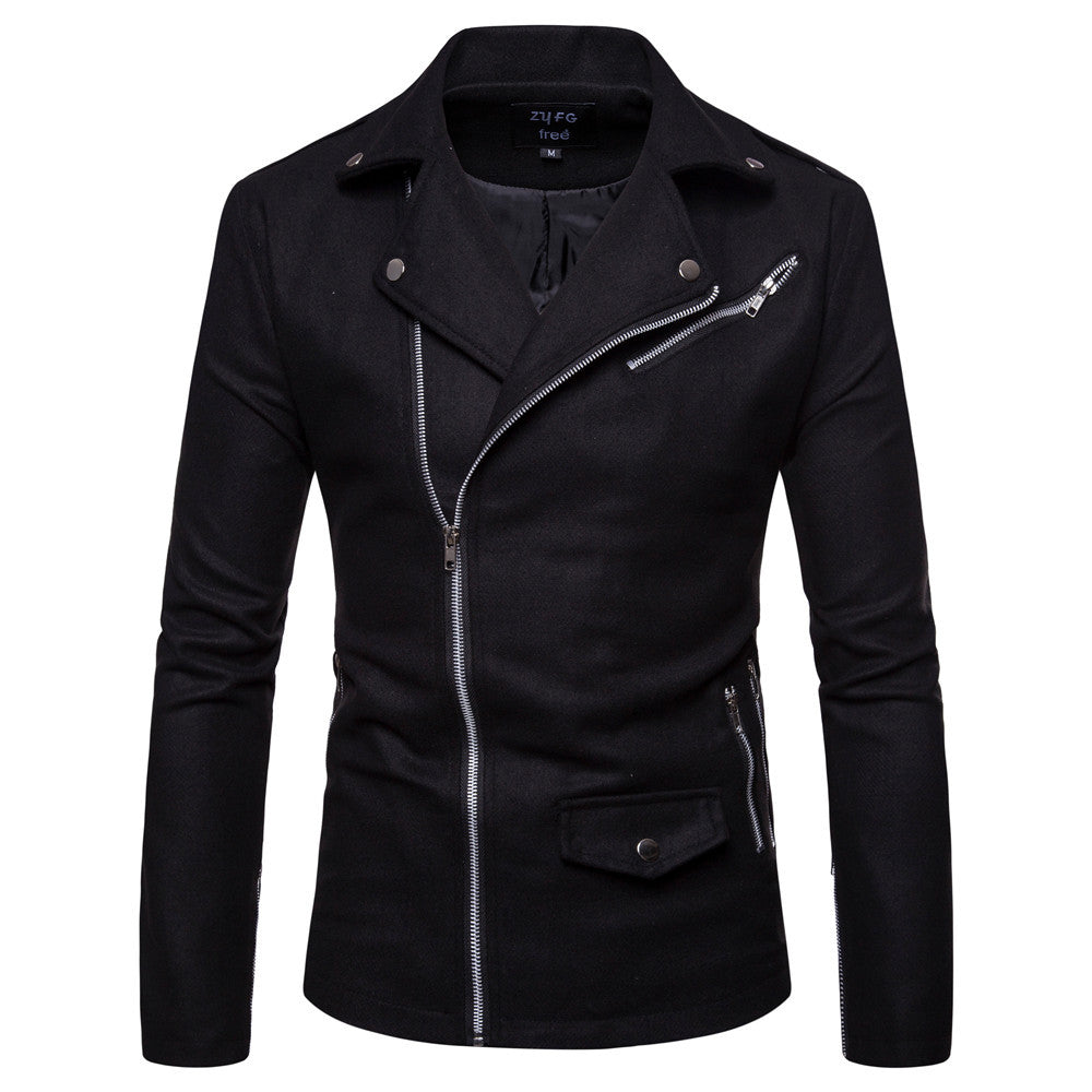 British men's slim trench coat