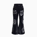 Retro Rivet Stitching Skinny Jeans