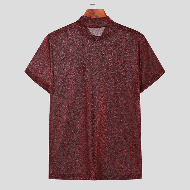 Men's Versatile Personalized Short-sleeved Bottoming Shirt