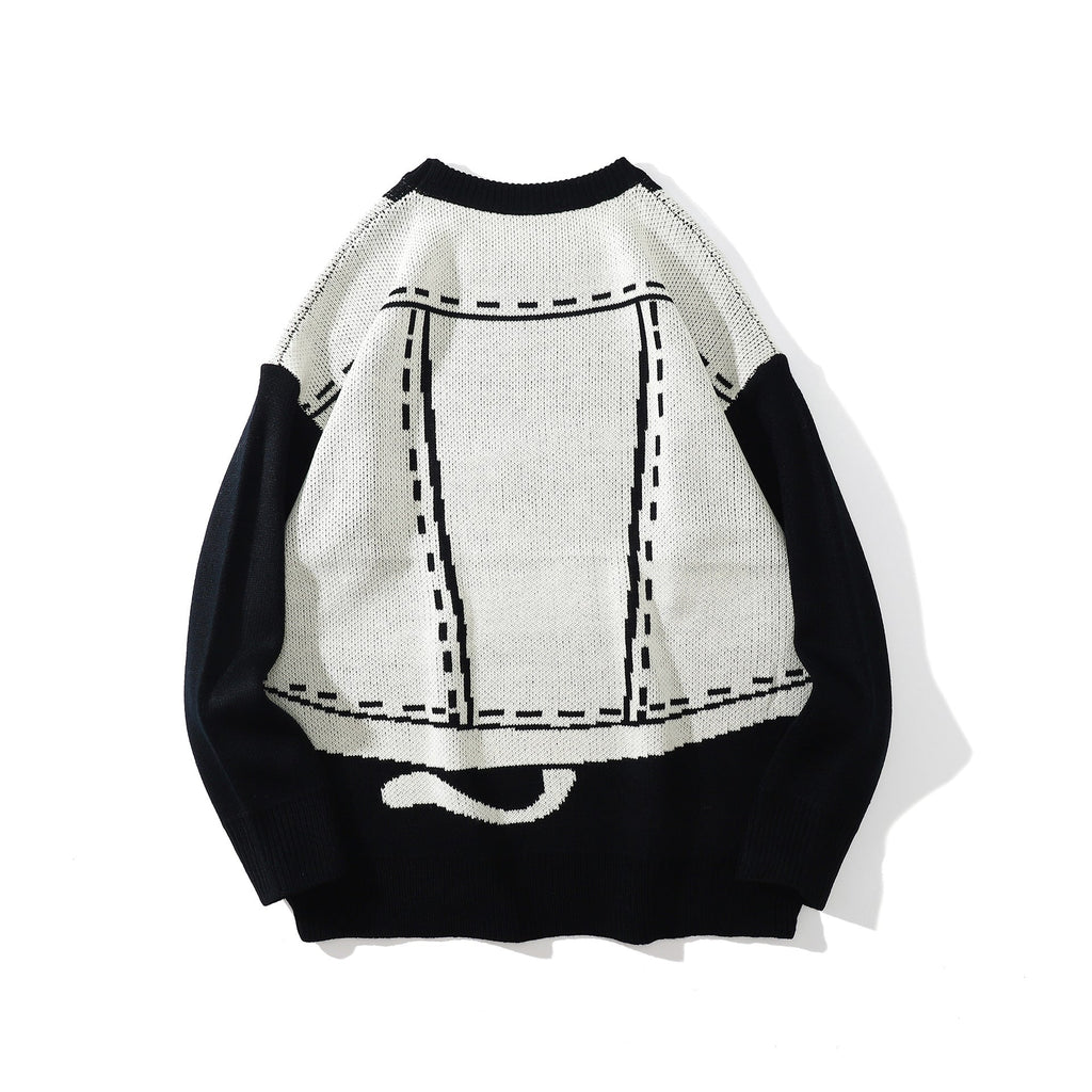 Neutral Kitten Fun Niche Sweater