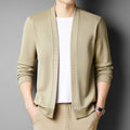 Two-piece Men's Long-sleeved Knitted Cardigan sweater