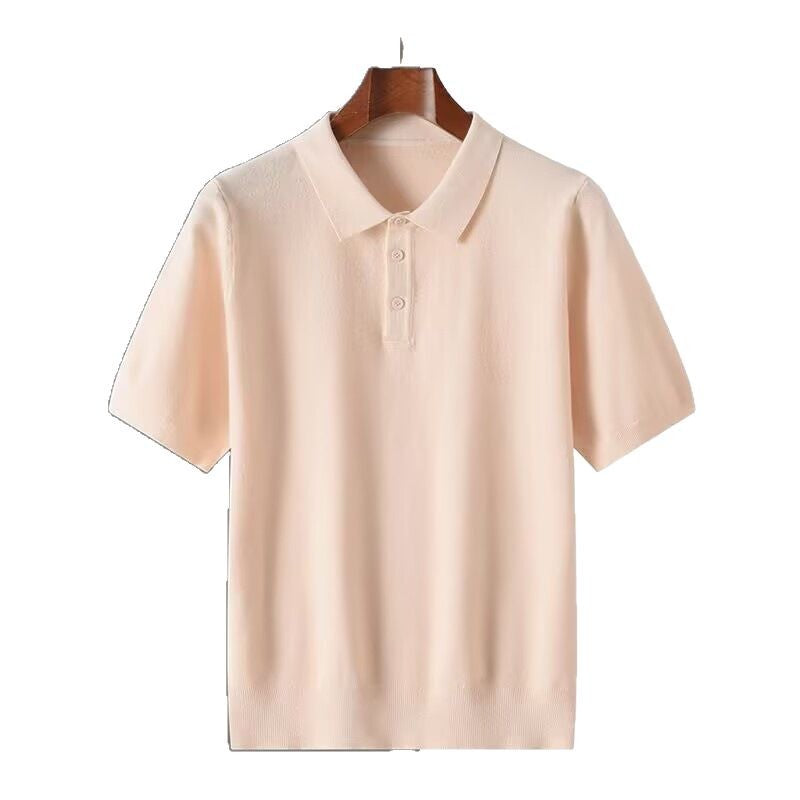 Polo Shirt Men's Short-sleeved Business Casual Bottoming Sweater