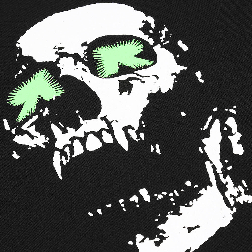Skull Print Long Sleeve T-Shirt Men's High Street