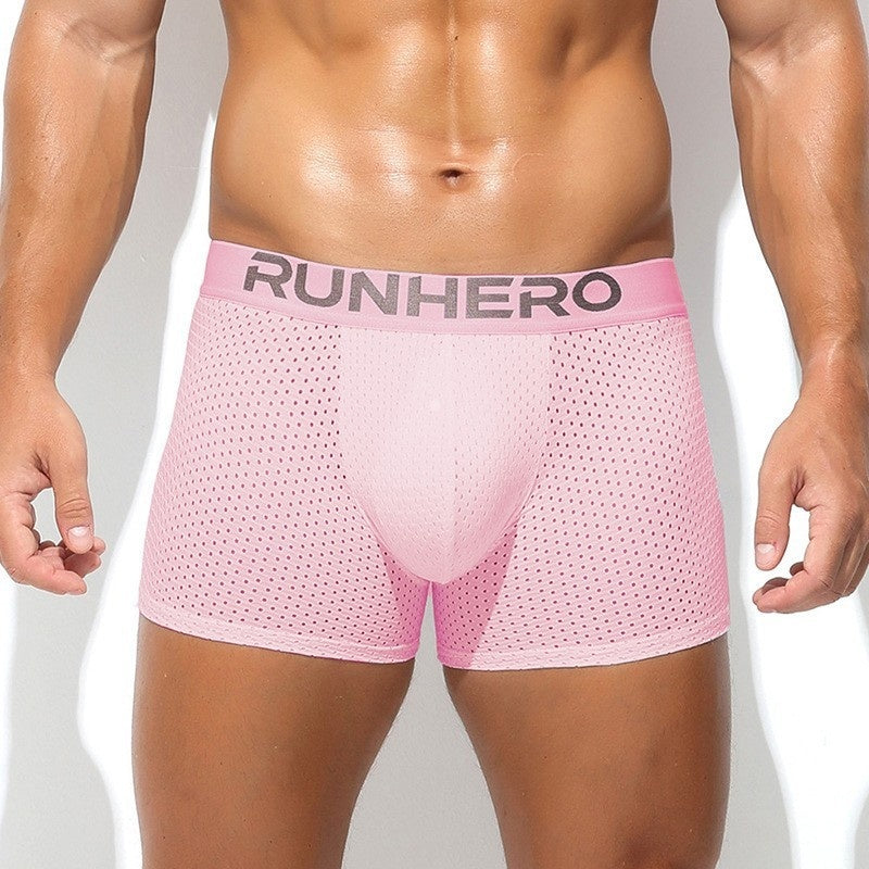 Men's Mesh Breathable Home Mid-length Underwear