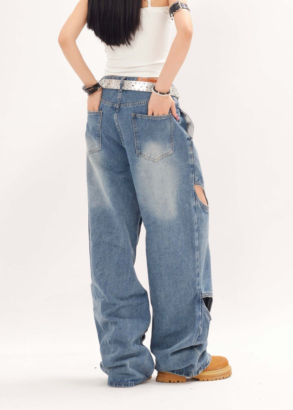 Same Style Fashion Brand Loose Wide-leg Straight Pants