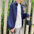 casual striped shirt men
