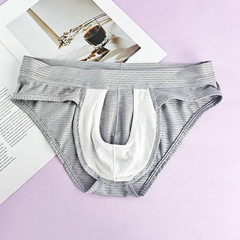 Solid Color Mesh Men's Underwear, Sexy And Breathable For All Seasons
