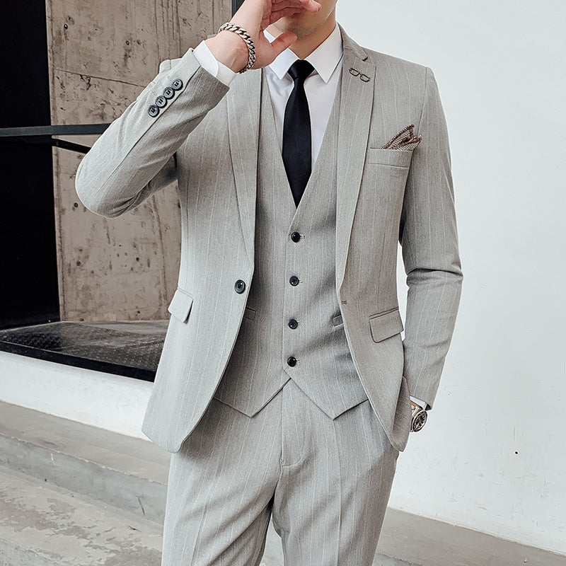Men's Korean Style Small Suit Professional Business Suit