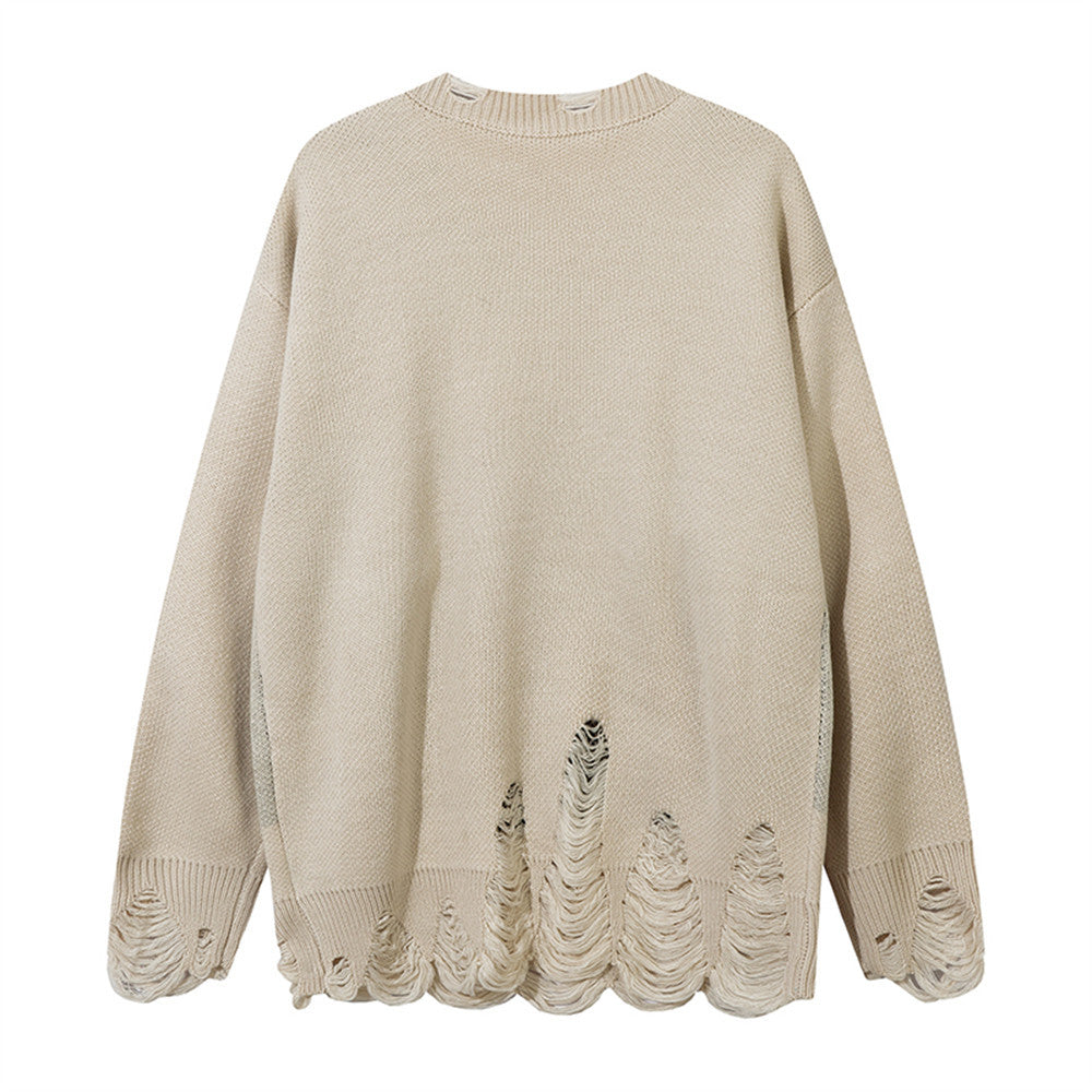 Butterfly Splash-ink Round Neck Sweater Men Idle Style