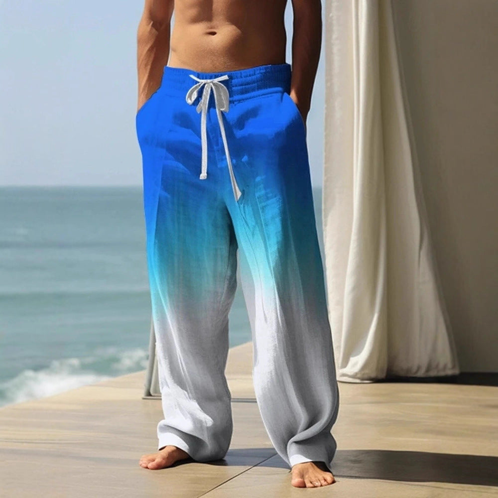 Men's 3D Printed Pants Trousers Outdoor Street Outdoor Polyester