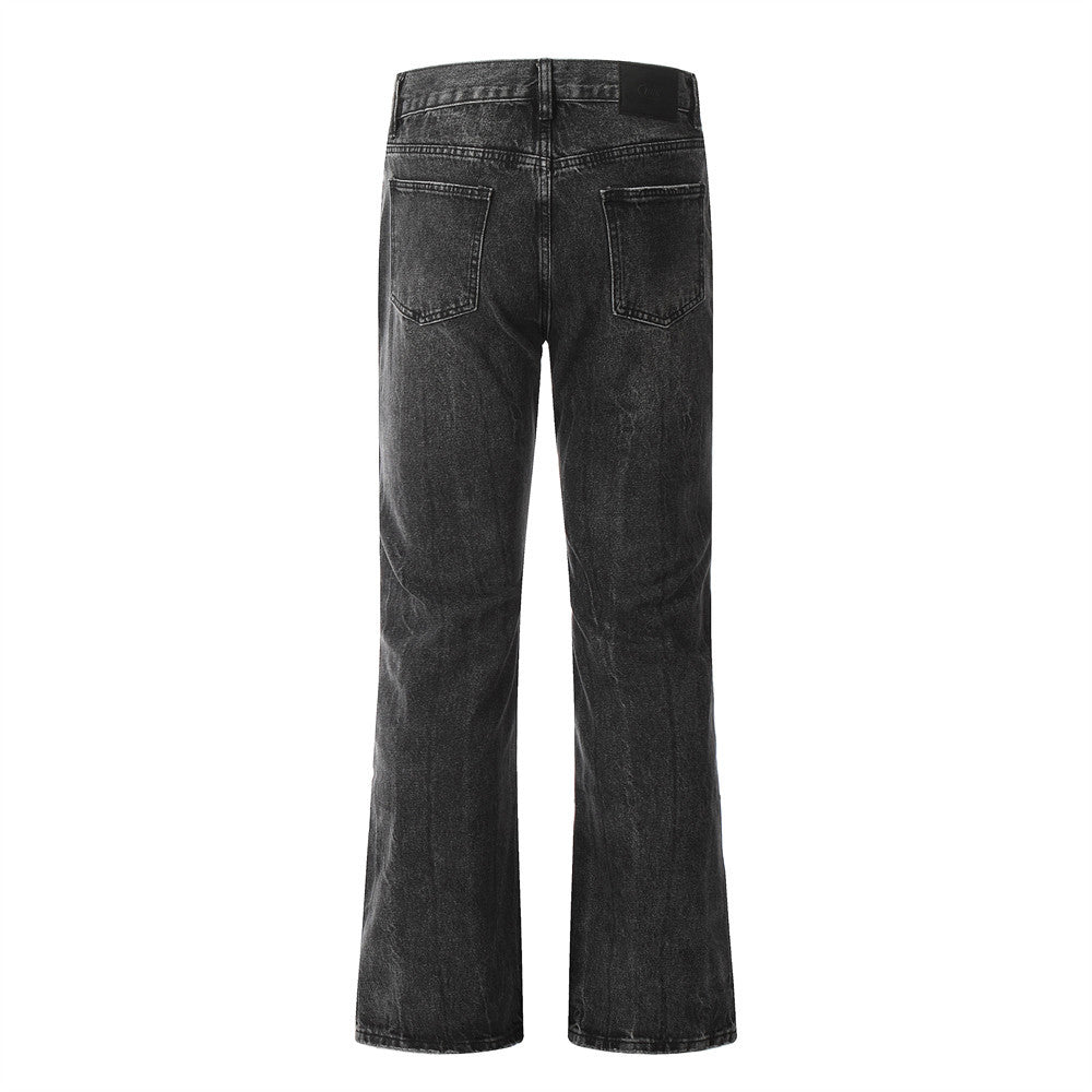 Ripped Do The Old Cowboy Trousers Men's Punk Loose