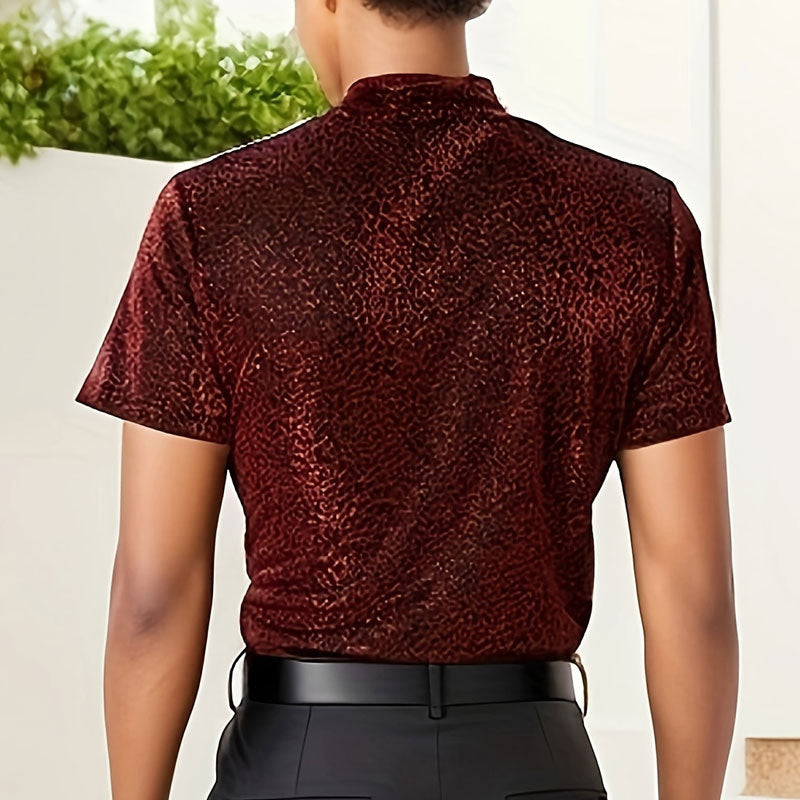 Men's Versatile Personalized Short-sleeved Bottoming Shirt