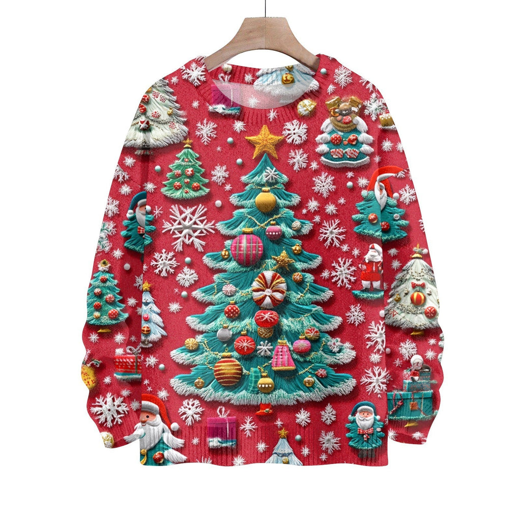 3D Digital Printing Men's And Women's Round Neck Sweater