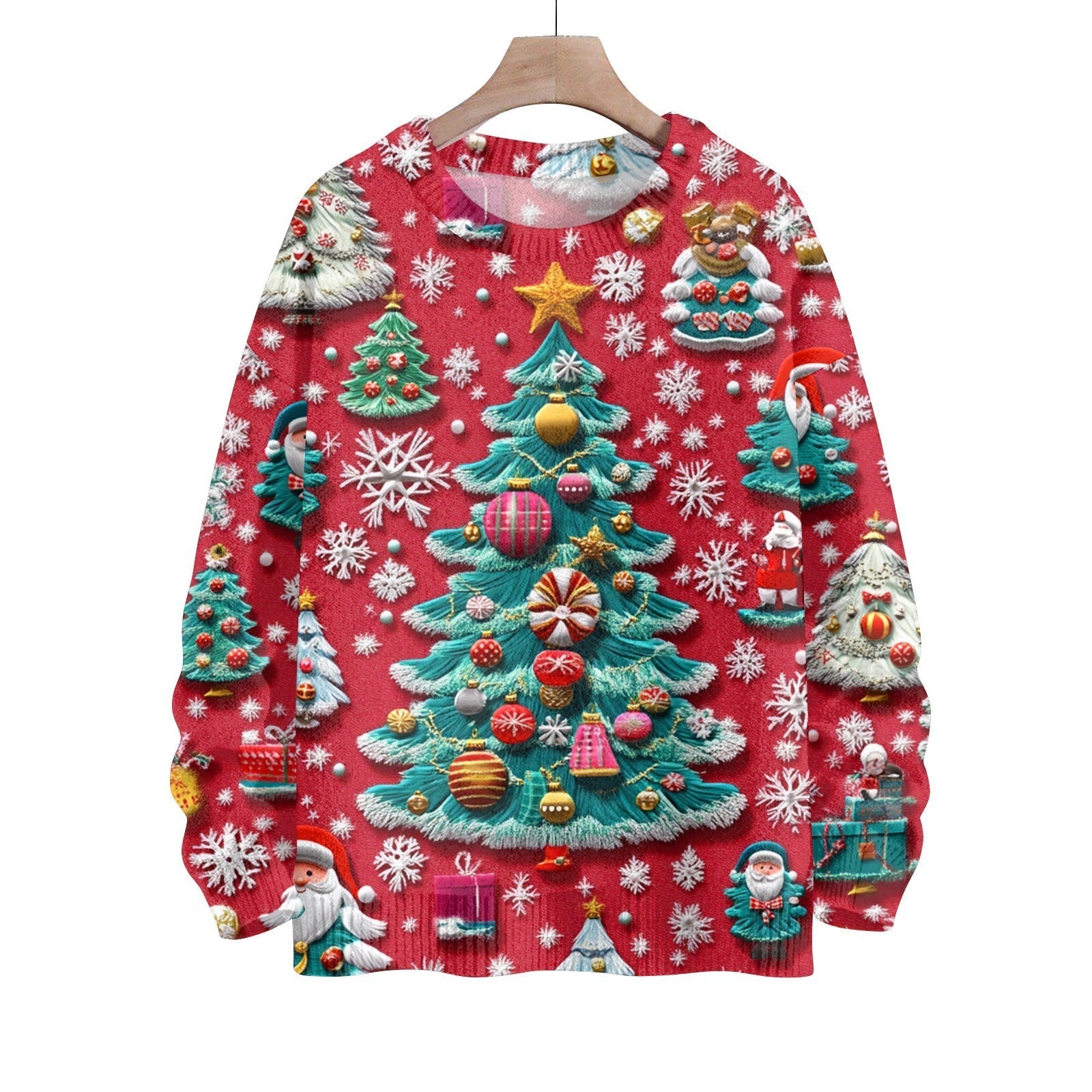 3D Digital Printing Men's And Women's Round Neck Sweater