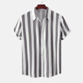 Men's 3D Printed Short Sleeve Turn Loose Shirt