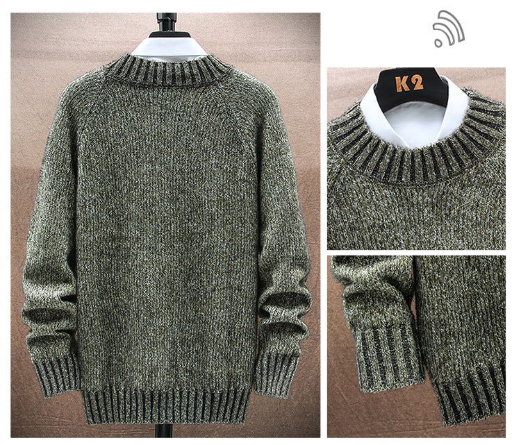 Teenagers Wear Knitted Sweater Tops And Bottoming Shirts