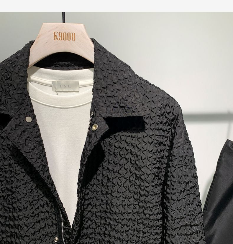 Polo Collar Loose New Long-sleeved shirt jacket