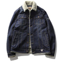 Winter Men's Fleece Casual Denim Jacket