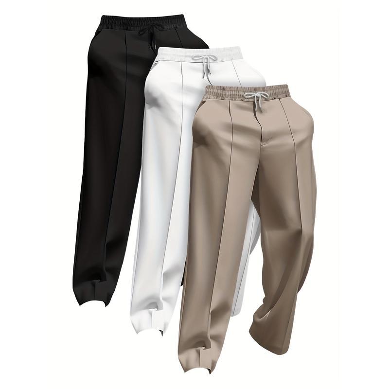 European And American Men'S Fashionable Solid Color Loose