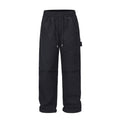 European And American High Street Three-dimensional Cutting Elastic Waist Tooling Paratrooper Pants