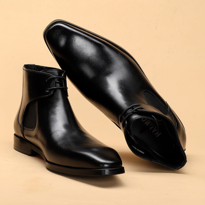 Men's High Top Carved Martin Boots
