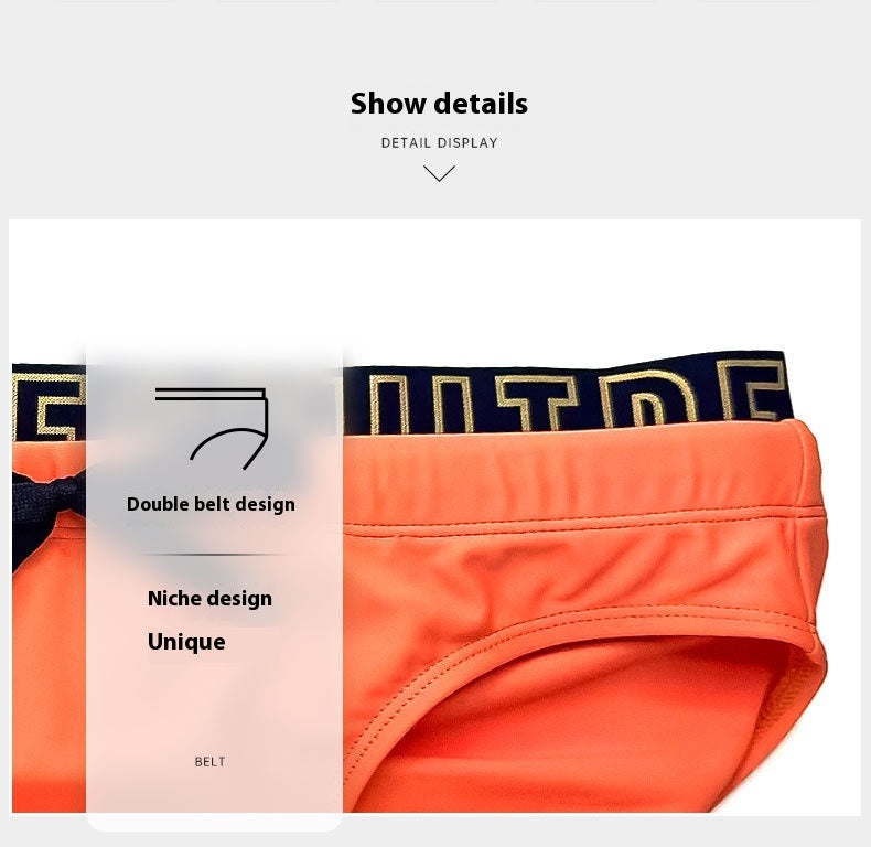 Anti-embarrassment Triangle Low Waist Swimming Trunks