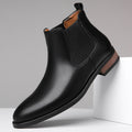Chelsea Men's High-top Casual Business Wear Pointed Leather Boots