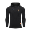 3D Pattern Outdoor Sports Elastic Men Hoodies Solid Color Casual Hoodies