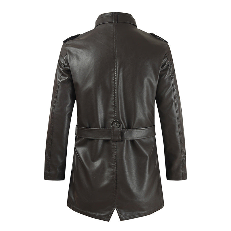 Autumn And Winter New Style Stand Collar Fleece-lined Thickened Coat