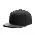 Pure Black Light Board Flat Brim Sunshade Baseball Cap