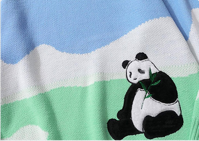 Trendy Wild Sweet And Cool Panda Sweater