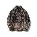 Contrast Color Stitching Loose Fashion Youth Jacket Men