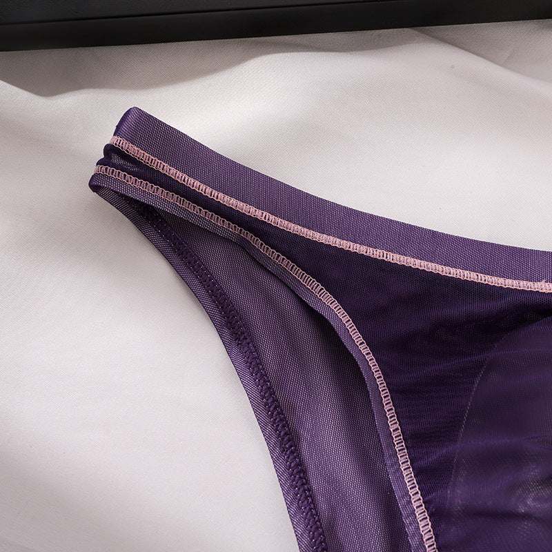 New Sexy Transparent Men's Triangle Underwear Comfortable Breathable Stretch