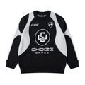 Retro Crew Neck Color Matching Sweater