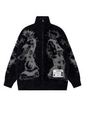 Polyester Fall Winter Men's Knitted Sweater