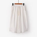 Wide Leg Linen Leisure Shorts Summer