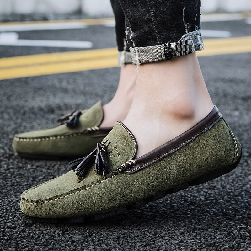 Pigskin All-match Men's Tods Casual Shoes Street Hipster High