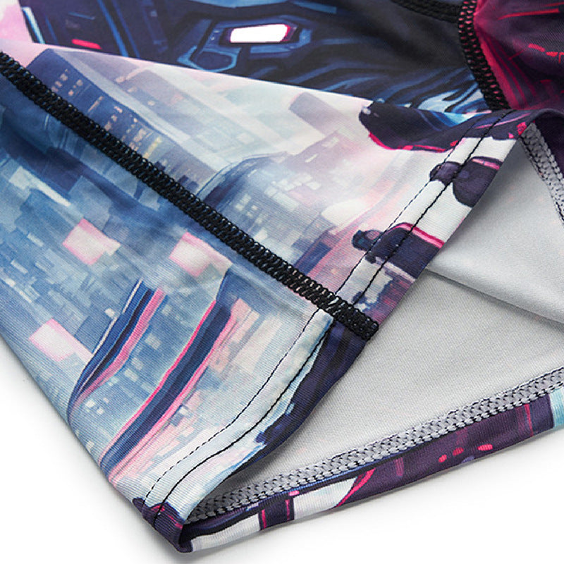 European And American Outdoor Swim Trunks Printed Boxer Shorts